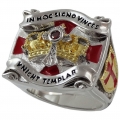 Перстень тамплиера с надписью на латыни "In Hoc Signo Vinces"